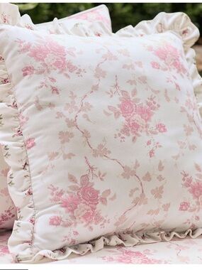 Pottery Barn LoveShackFancy Rose outdoor Pillow